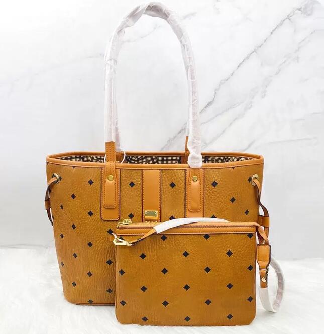 

Genuine leather Bag Women's men tote crossbody Luxury Designer Composite fashion shopping wallet card pockets handbag Shoulder Bags original single, Brown