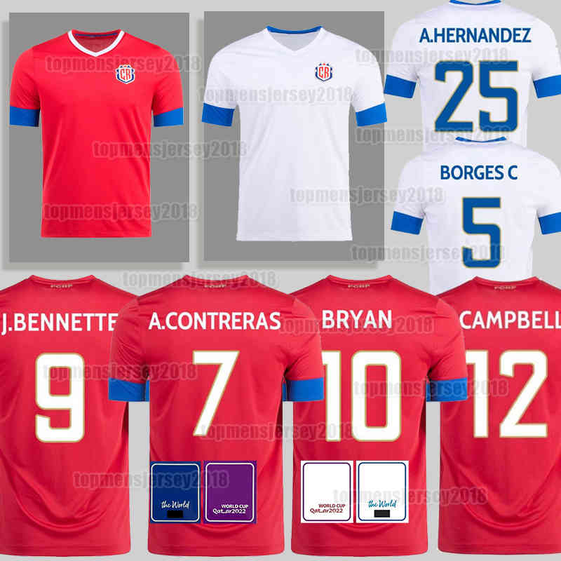 

2022 2023 Costa Rica soccer jerseys 22 23 J.VARGAS J.BENNETTE BRYAN A.CONTRERA A.HERNANDEZ J.VENEGAS J. CAMPBELL G.TORRES F.CALVO BORGES C F.CALVO Jersey football shirt Mens, Men (ge si da li jia)
