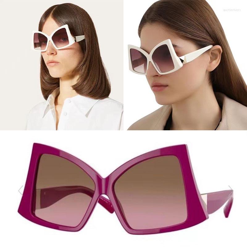

Sunglasses 2022Oversized Irregular Butterfly Attract Eyeballs Women Sun Glasses European Fashion UV4
