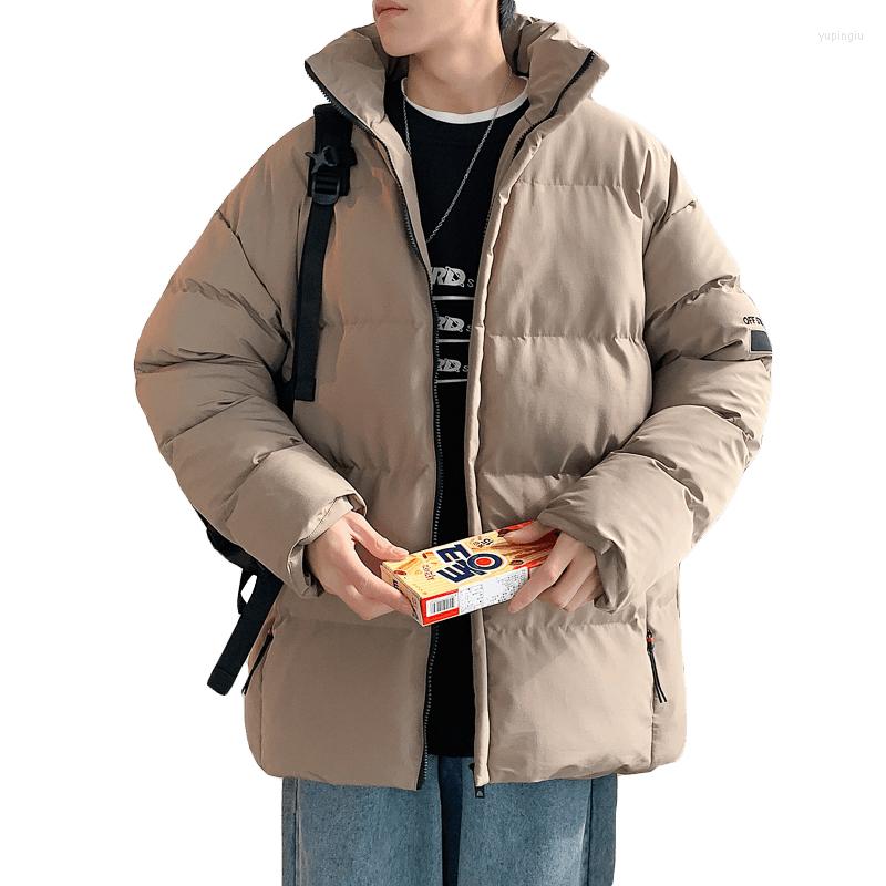 

Men's Down 2022 Winter Cotton-padded Men's Youth Casual Jacket Korean Version Trend Thickened Warm Padded Clothes -5XL, Black