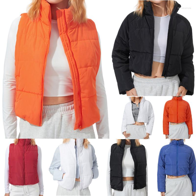 

Women' Vests Fall Winter Warm Clothes For Women 2022 2023 Luxury Puffer Vest Padded Sleeveless Jacket Korean Cropped Coat Short Down