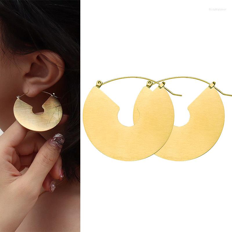 

Hoop Earrings Earring For Women Trend Stainless Steel Gold Plated Ear Charm Fashion Simple Accessory Jewelry Male