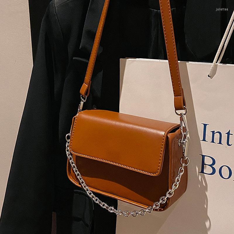 

Evening Bags TOP Fashion Chain Women'S Buckle Strape Cross Body Shoulder Woman Lady Handbag Square Messenger Hobo Bag Purse, Black