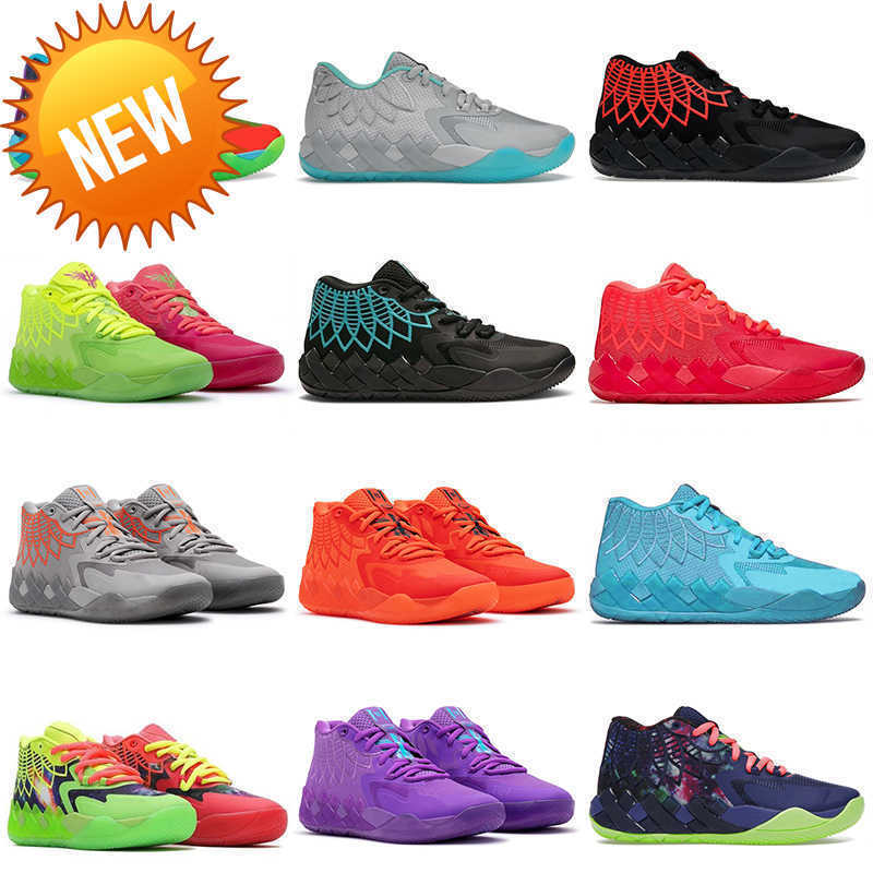 

Outdoor Roller Shoes LaMelo Ball 1 Basketball Shoes MB.01 Be You LO UFO Black Blast Rick and Morty Mens Sneakers 40-46, C6 lo ufo