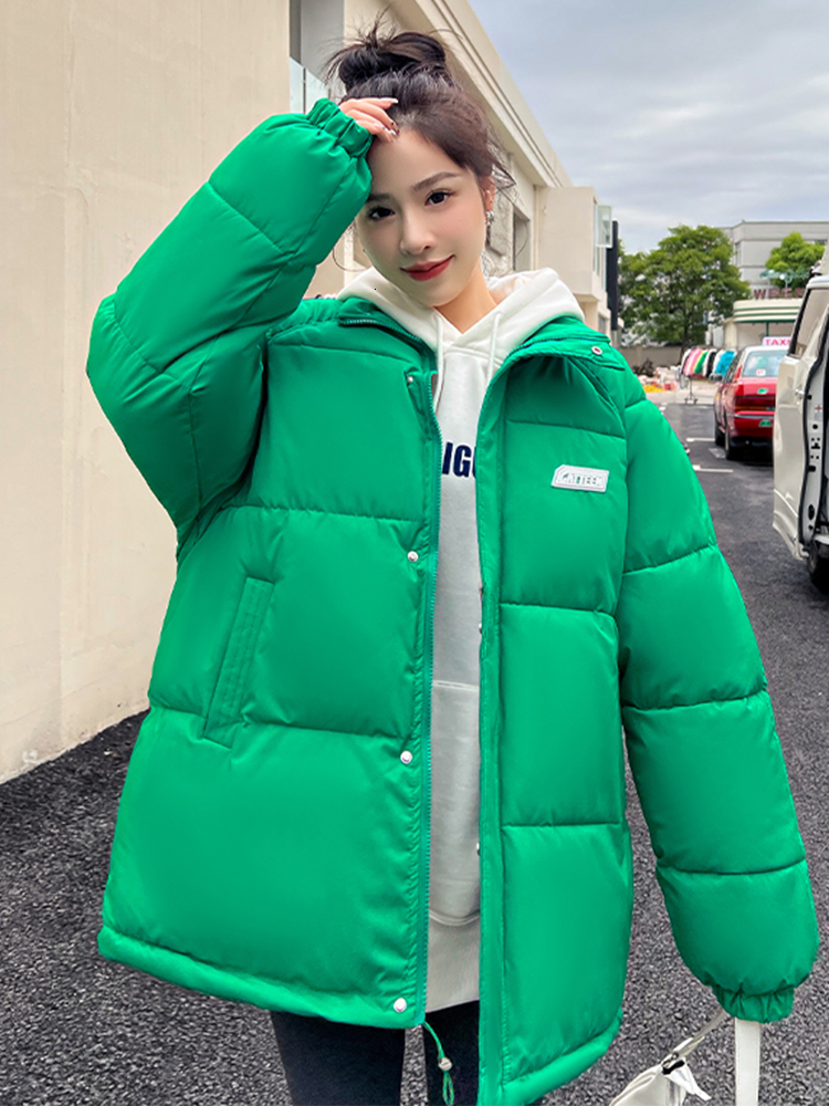 

Women s Down Parkas Winter Women Jacket Coat Sports Style Thick Warm padded Female Outwear loose parkas 221208, Green