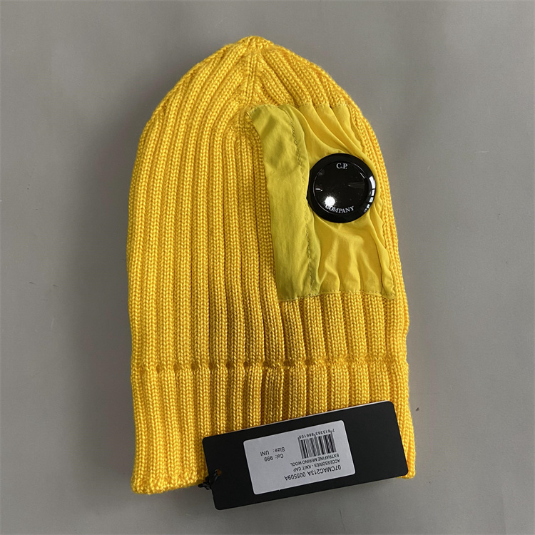 Beanie/Skull Caps Bonnet bonnet Cp New Zipper Winter Hat Ribbed Knit Lens Beanie Com warm cp hat beanie H2411054PZ2