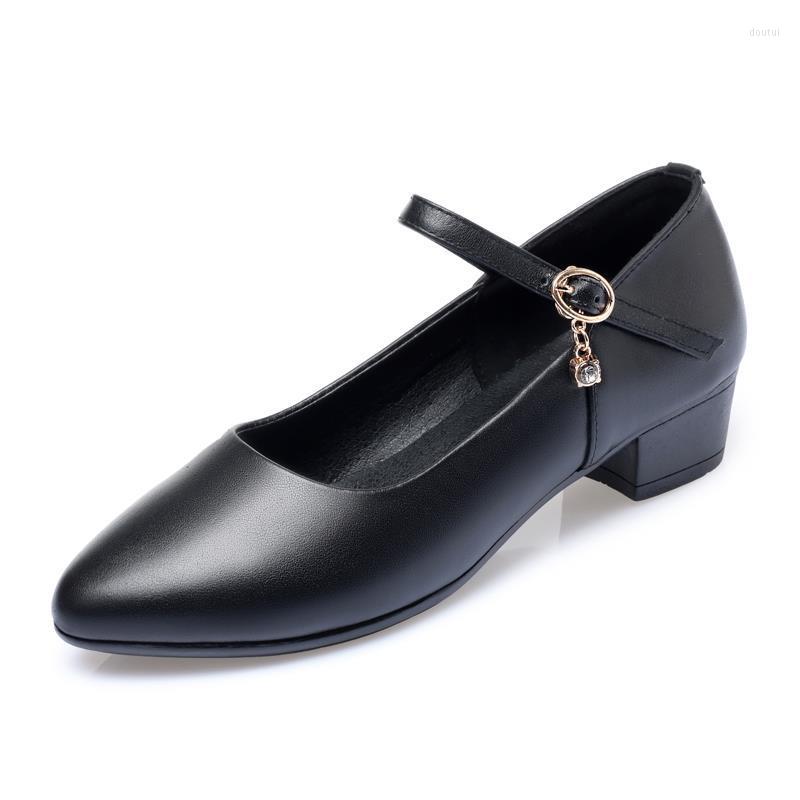 

Dress Shoes Autumn Women 2022 Genuine Leather Women's Large Size 41 42 43 Fashion El Work, 3cm