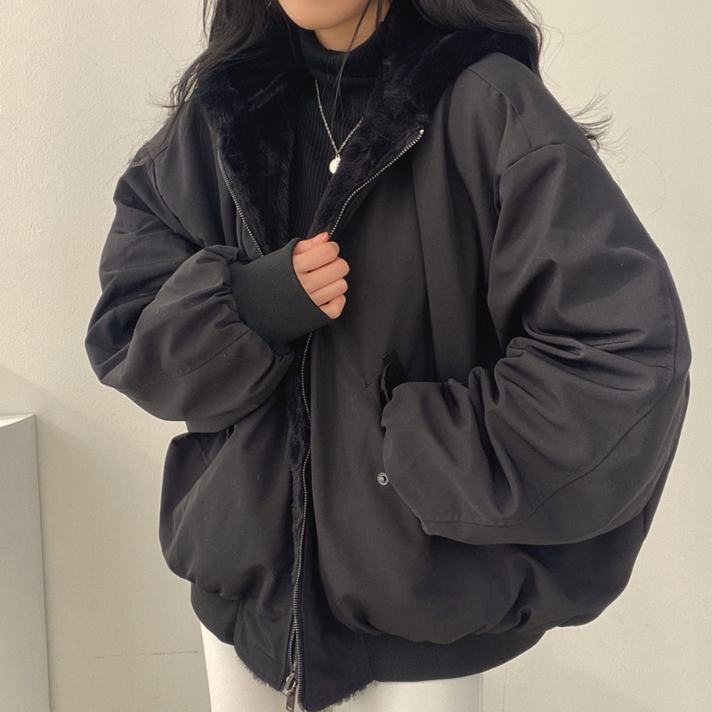 

Women's Down Parkas winter Korean version double sided cotton jacket women's loose BF clothing trend casual clothes 221207, High-quality-3
