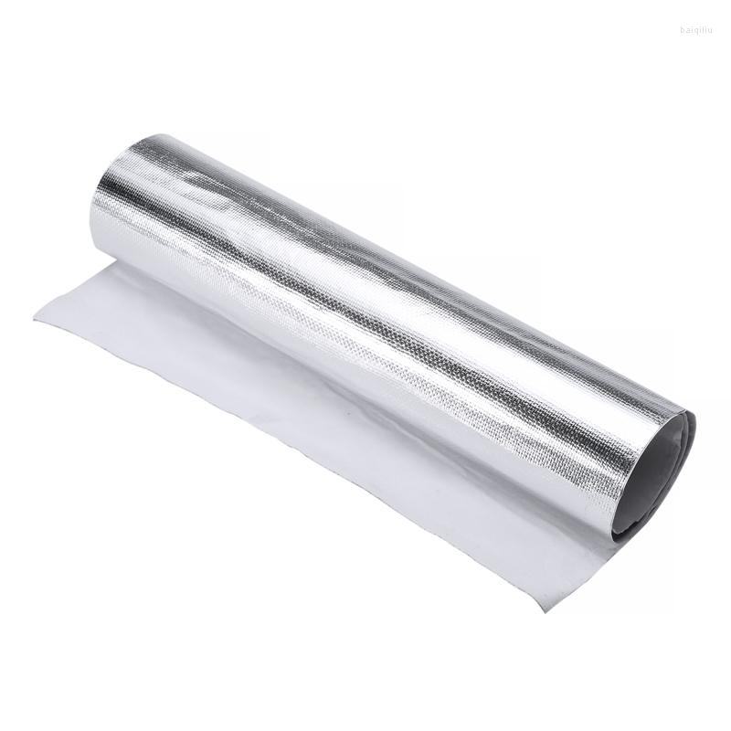 

Interior Accessories 12"x24" 0.2mm Thickness Heat Shield Barrier Aluminum Fiberglass Cloth With Adhesive Layer For Insulation
