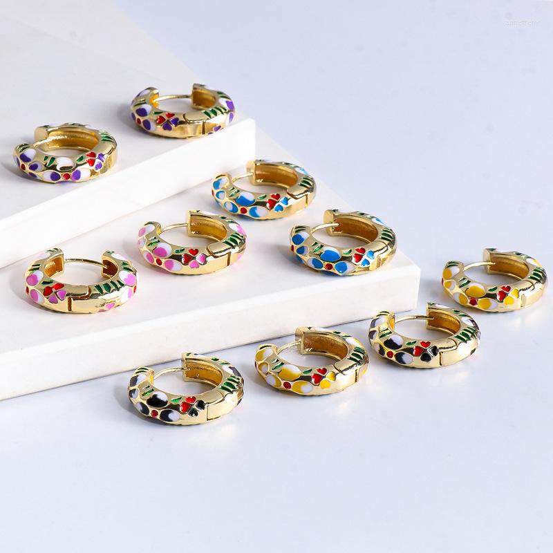

Hoop Earrings Fashion Simple Beautiful Round Year Trend Geometric Versatile Girls Wedding Party Jewelry Gifts