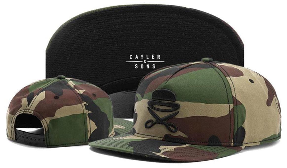

Cayler Sons camo Baseball Caps summer casquette embroidery letter bone girl for women men cap Snapback Hats2350607
