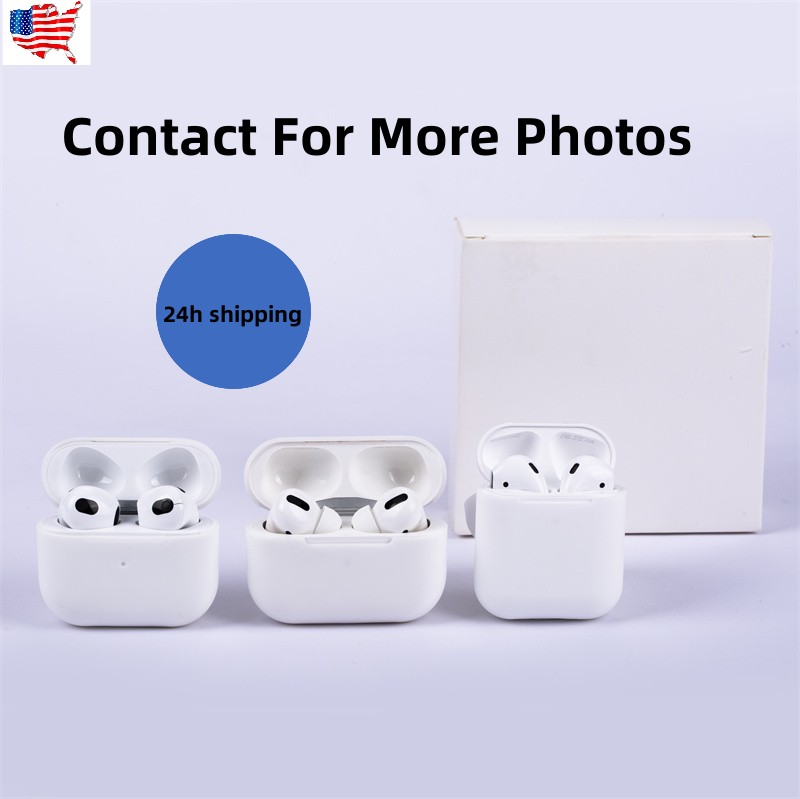 

For Airpods pro 2 air pods 3 Earphones Bluetooth Headphone Accessories Solid Silicone Cute Protective Cover Apple Wireless Charging Box Shockproof 2nd Case