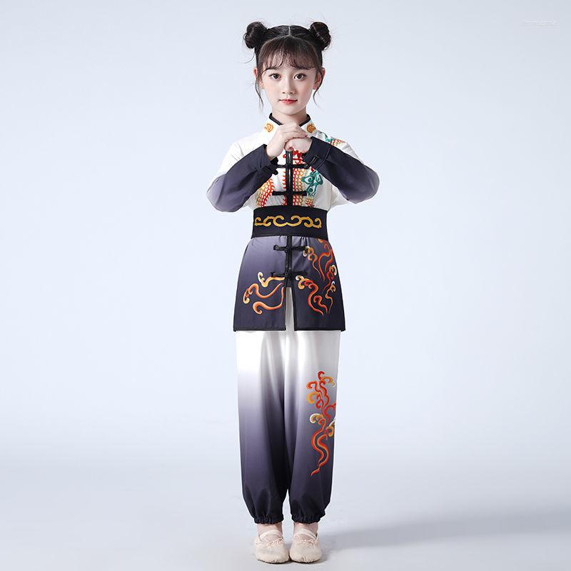 

Ethnic Clothing Children Martial Arts Competition Performance Practice Costumes Boys Girls Tai Chi