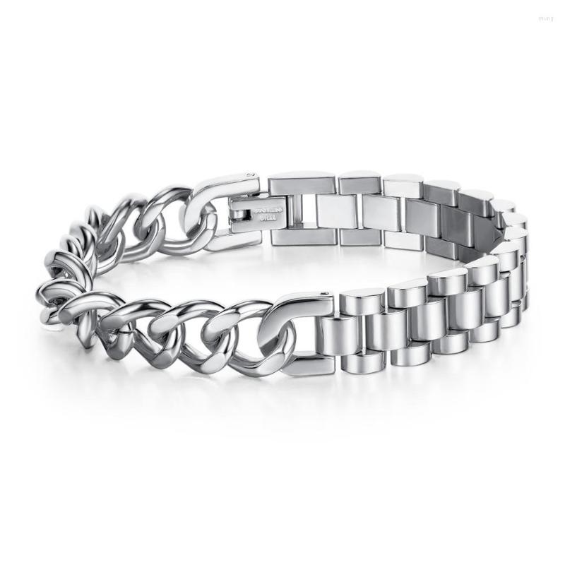 

Link Bracelets 2022 Men's Cool Bracelet Titanium Steel Jewelry For Man Gift Not Fade Drop
