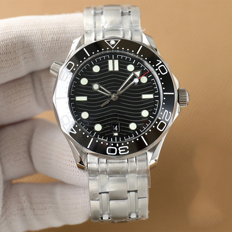 

Watch Mens Watches Fully Automatic Mechanical Watch 42mm Stainless Steel Rubber Strap Waterproof Design Multiple Colors Fashion Wristwatch, Color 1