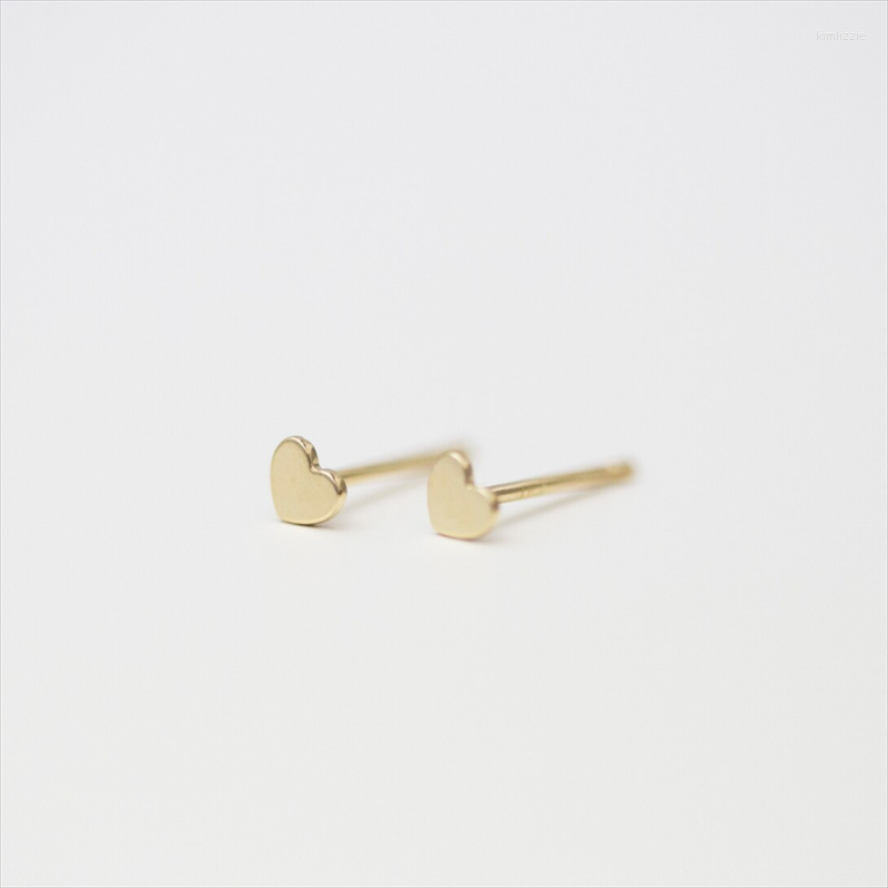 

Stud Earrings 14K Gold Filled Tiny Heart Studs Tarnish Resistant Dainty Jewelry For Women Simple Waterproof