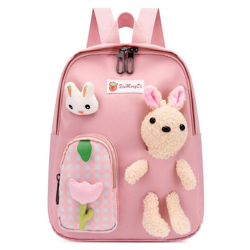 

Backpacks Children Bags Satchel Baby Kids Accessories Casual Canvas Student Rabbit Cute Kindergarten School E12611, Mix-color