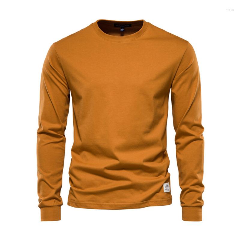 

Men's Hoodies 2022 Autumn Winter Fashion Long Sleeve Pullover Shirt Men's Solid Color Cotton T-shirt Casual Top Clothes, Black