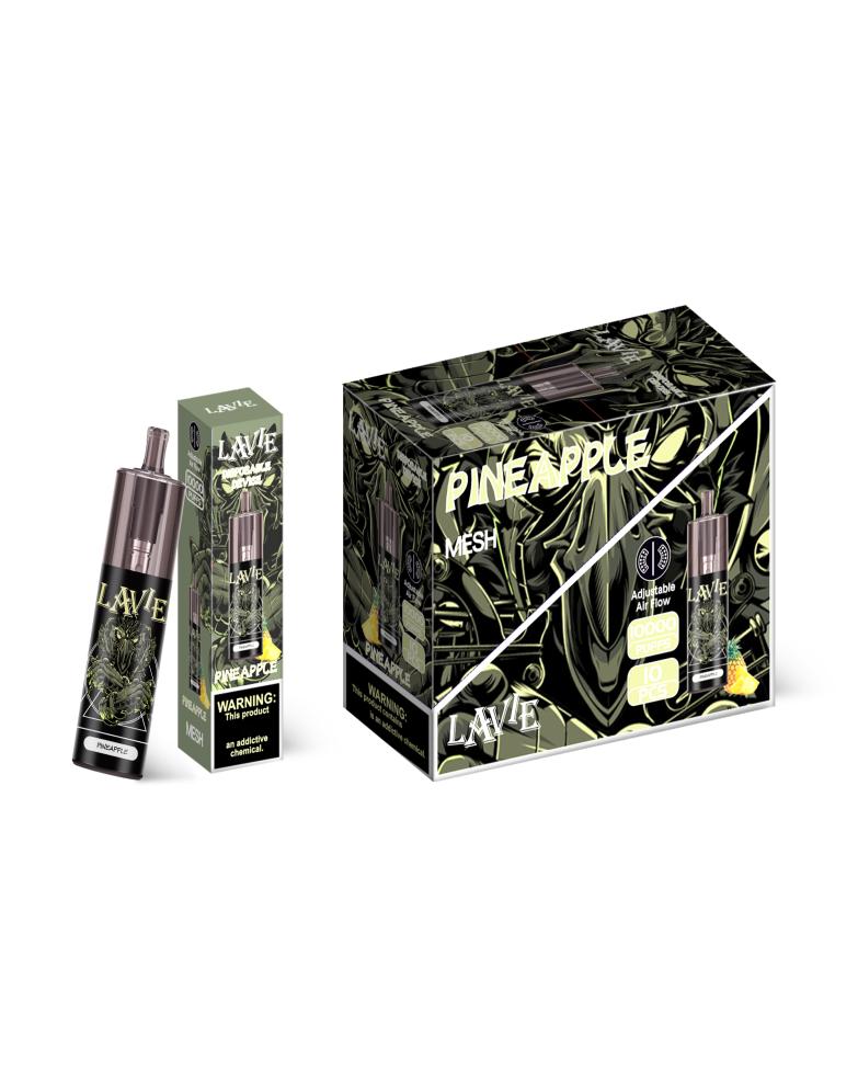 

Lavie 10000 Puffs Disposable Vape 12 ohm Mesh Coil 650mAh Battery Electronic Cigarettes 0 2 5 Colorful Alloy Material Puff Bar9685914