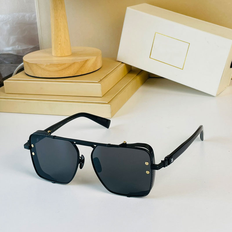 

Designer Men and women black sunglasses Luxury fashion BPS-125A Glasses Fashion UV protection strap