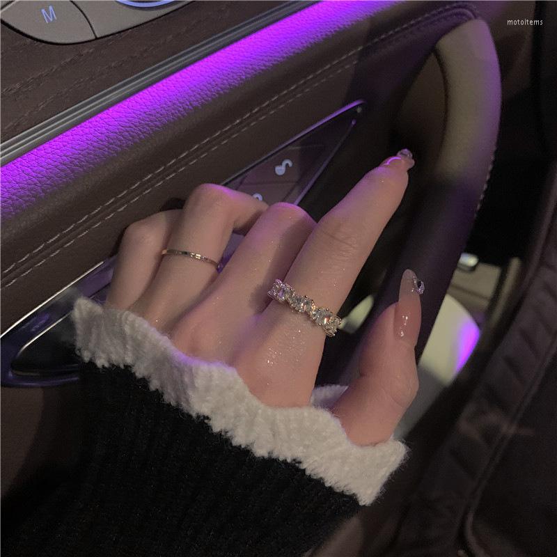 

Wedding Rings Fashion Luxury Cubic Zirconia Engagement For Women High Quality Crystal Ring Party Aesthetic Jewelry Gift