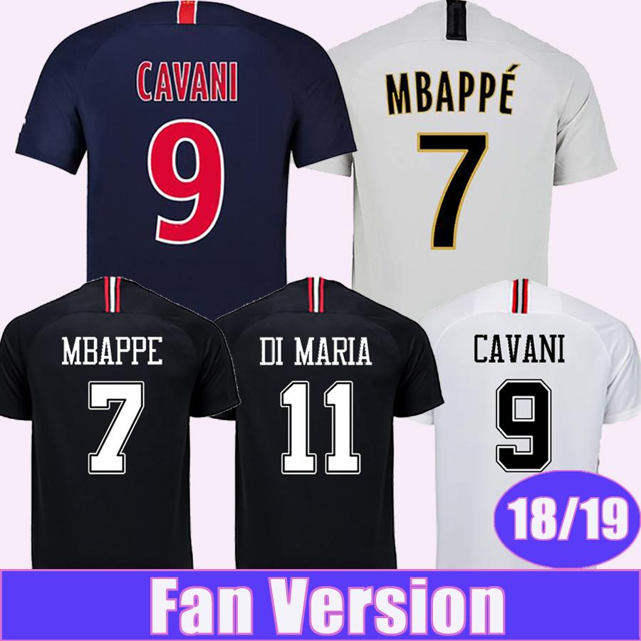 

2018 2019 MBAPPE Mens Soccer Jerseys VERRATTI CAVANI MATUIDI Home Away Football Shirts DI MARIA T.SILVA DRAXLER Short Sleeves Maillots de Foot, Qmd0008 home