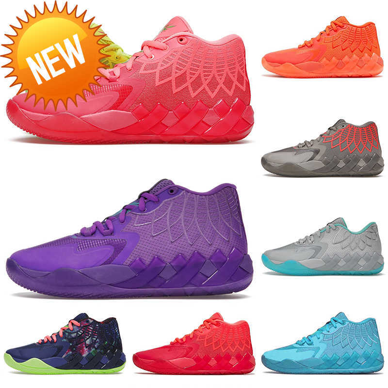 

Outdoor Basketball Shoes Sports 2022 Basketball Shoes LaMelo Ball 3 Balls MB.01 Trainers Mens Queen City Rick and Morty Galaxy UFO Rock Ridge Red, C11 galaxy