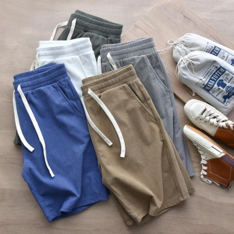 

Men's Shorts Woven Fabric Comfortable Cut Five-point Men's Sports And Leisure Pants, Blue