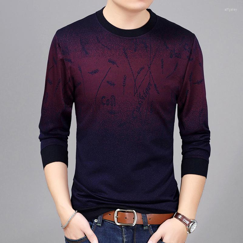 

Men's Polos S2CITYLIFE Youth Pullover Casual Fashion Round Neck Striped Knitted Shirt, Red