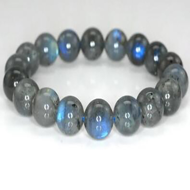 

Fashion jewelry 12MM BEAUTY LABRADORITE GEMSTONE GRADE ROUND Bracelet 7.5 "