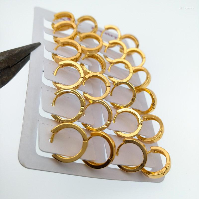 

Hoop Earrings 10Pair Wholesale 1.5cm Gold For Baby Kids Jewelry Women Earings Bijoux Femme Orecchini Donna Kolczyki Oorbel E0983