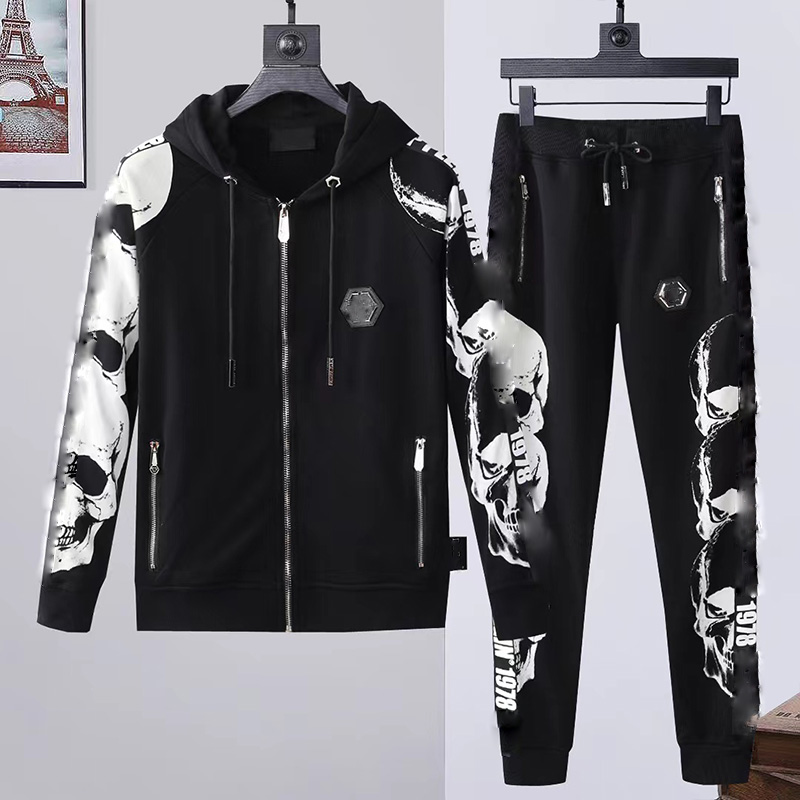 

designer Mens Tracksuit Skull Cardigan Jacket pants 2 Piece Sets tiger Casual Sweatshirts print letter snake sportswear Long sleeve Hoodie sports luxury clothing, 14