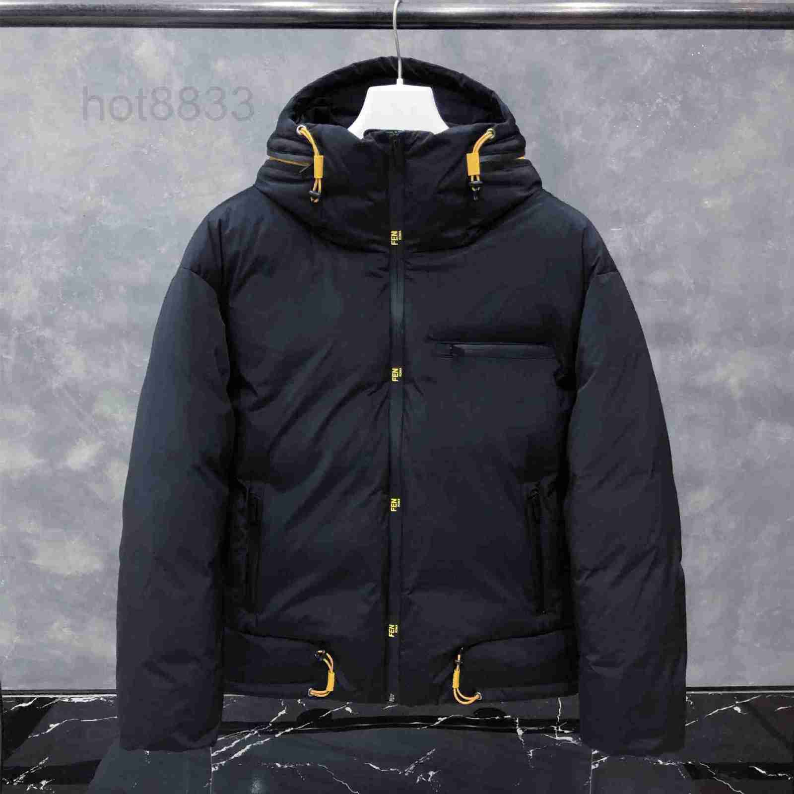 

Women's Down & Parkas designer winter new thickened men's hooded down jacket goose super fluffy windproof ski youth trend P701, Black