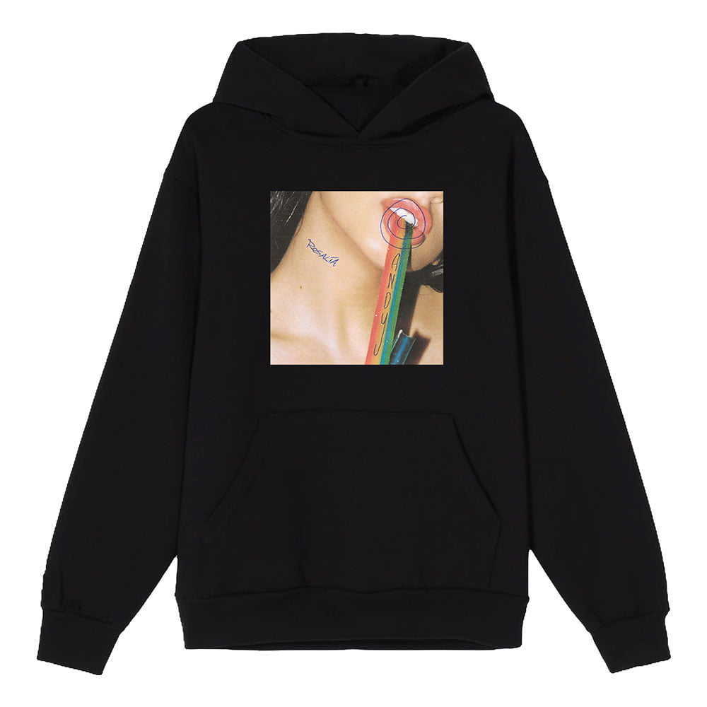

Rosalia CANDY Merch New Hoodie Sweatshirt Men/Women Cosplay Hooded Long Sleeve RosaliaCANDY Hoodies, Black
