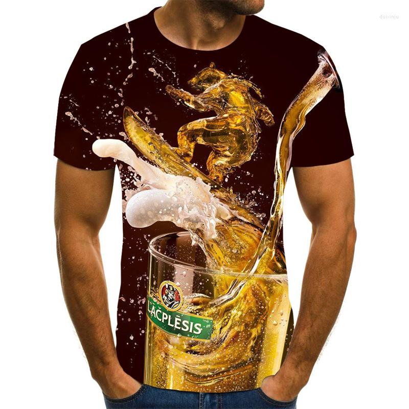 

Men's T Shirts Beer 3D Printed T-shirt It's Time Letter Woman Man Funny Novelty Short Sleeve Top Unisex Clothing, Tt801