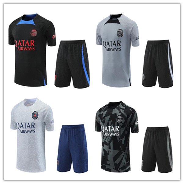 

22/23 PSGS tracksuit Sportswear men training suit 2022 2023 Short sleeves suit Football soccer Jersey kit uniform chandal sweatshirt Sweater sets, 19