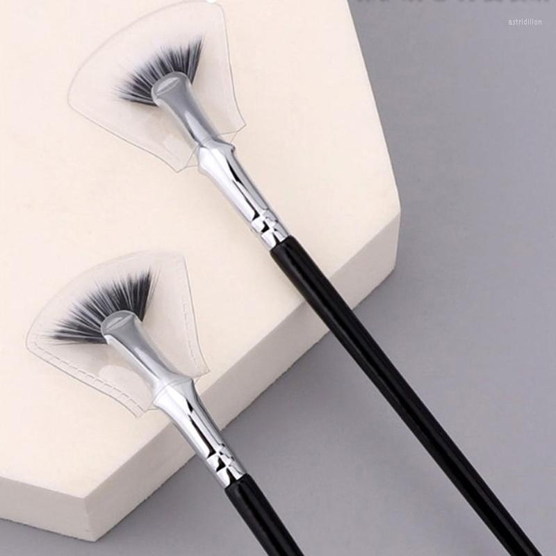 

Makeup Brushes Eyelash Brush Angled Eye Lashes Professional Lash Fan Make Up Tool