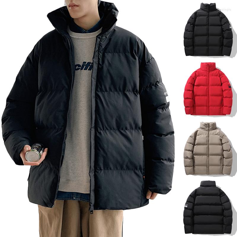 

Men's Down 2022 Winter Men's Casual Jacket Korean Trend Thickening Loose Warm Cotton Clothes -5XL, Black