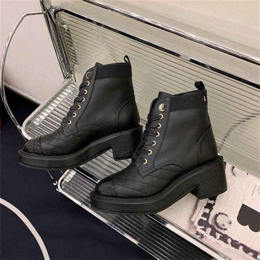 

Luxury Design Boots Channel Fashion Women Retro Decoration Winter Warm Snow Non slip High Heel Martin Knight Tassel Casual Socks Boots 04-08