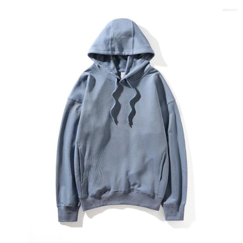 

Men's Hoodies Spring Autumn Men Hoodie Fashion Style Solid Color Youth Pure Cotton Stylish Loose Male Fleece Plush Jogger Sweatshirt