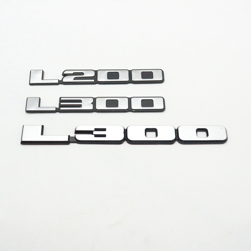 

Car Side Fender Sticker Rear Trunk Tailgate Logo Emblem Nameplate For Mitsubishi Triton L200 L300, Style