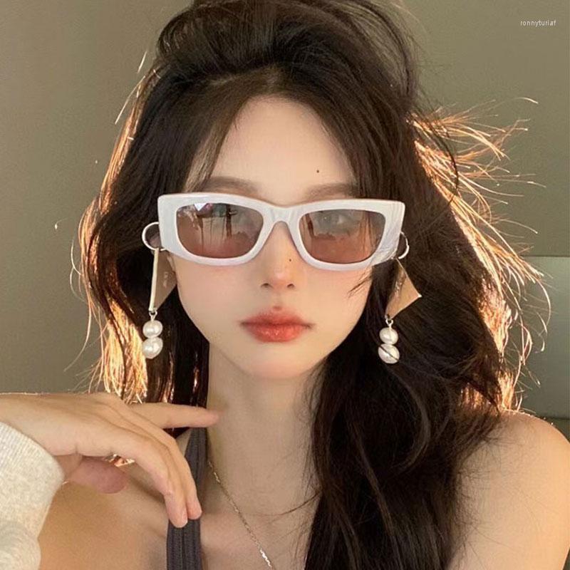 

Sunglasses Fashionable Rave Party Small Square Spectacle Frame For Women 2022 Brand Designer Sun Glasses Summer Essential Access