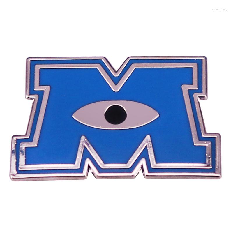 

Brooches MonstersXInc Logo Enamel Pin Fantasy Adventure Animated Movie Badge