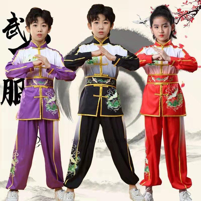 

Ethnic Clothing 2022 Chinese Vintage Wushu Tai Set Uniforms Martial Arts Wing Chun Suit Oriental National Print Tang