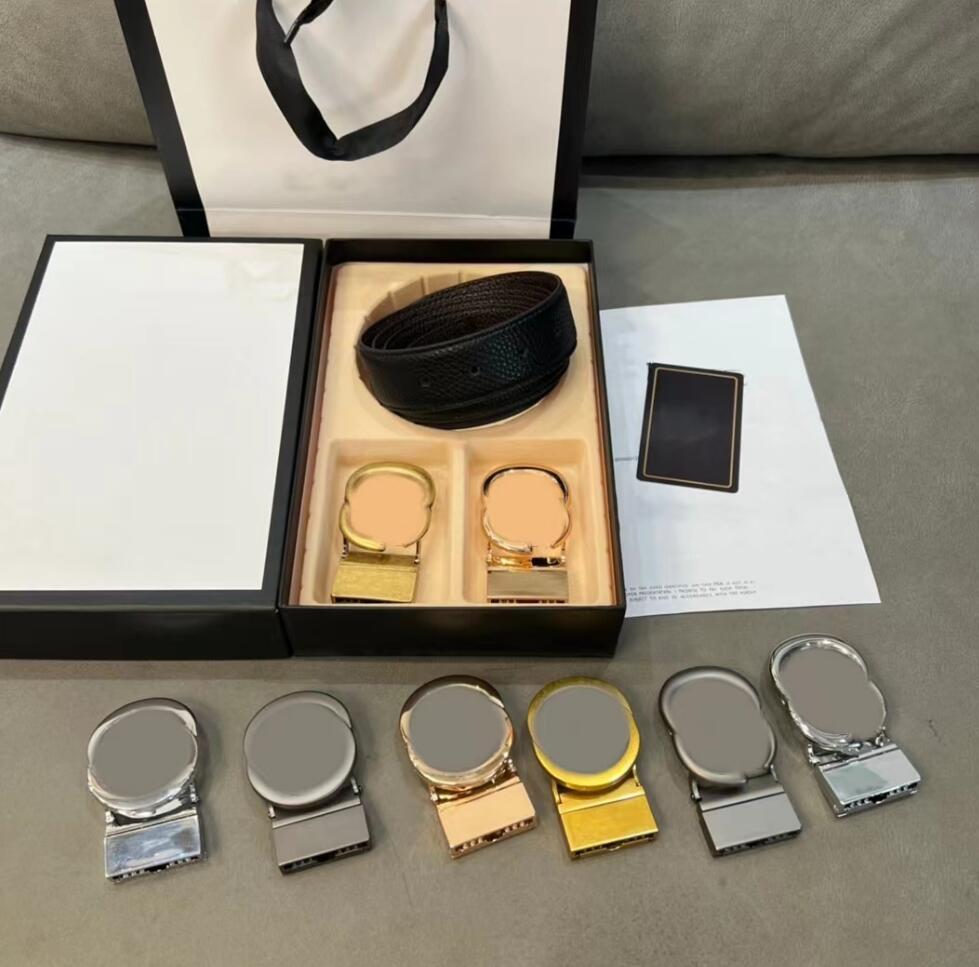 

Luxury Top Belts Commerce Classic Designers Men Double-Buckle Belt 3.8cm With Quality Gift Red Box Bag Card Multiple style Fashion Leather mens belt, Belt + gift box