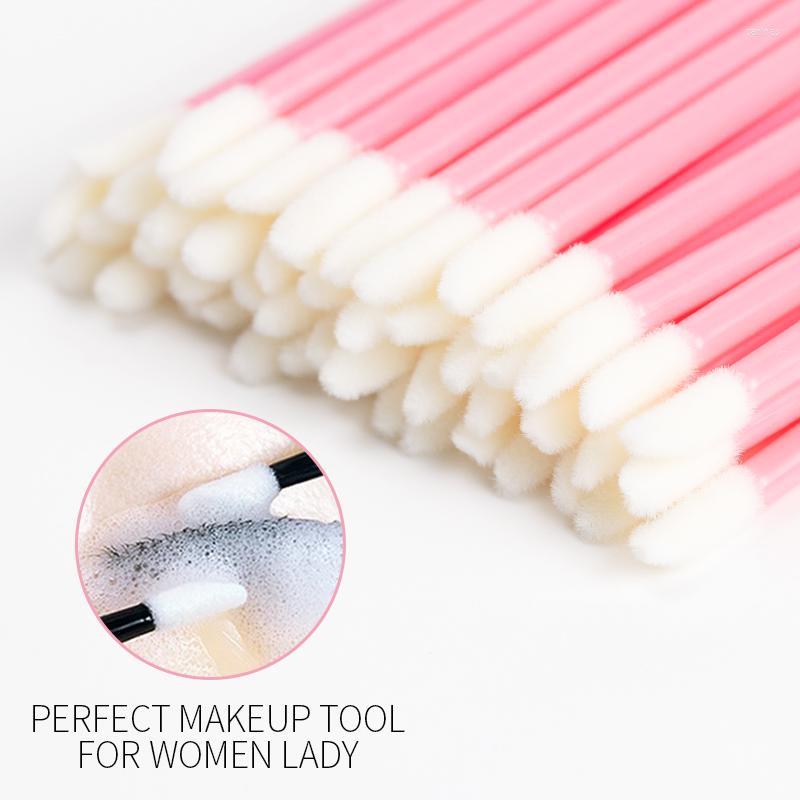 

Makeup Sponges 50Pcs/bag Disposable Cotton Swab Eyelash Lipstick Brush Eyelashes Extension Cleaning Removing Applicators