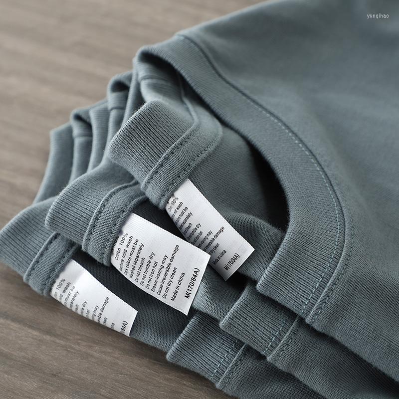 

Men' T Shirts C603 Oversized T-Shirt Solid Color Basic Simple Men And Women Summer Cotton 270g Heavy Weight O-Neck Short Sleeved Couple, C603 dark gray