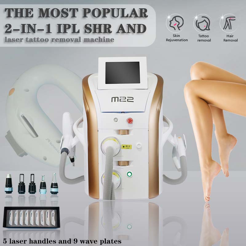 

Home Beauty Instrument 2 in1 M22 IPL OPT Laser Hair Removal And Q-Switched Nd Yag Tattoo Machine