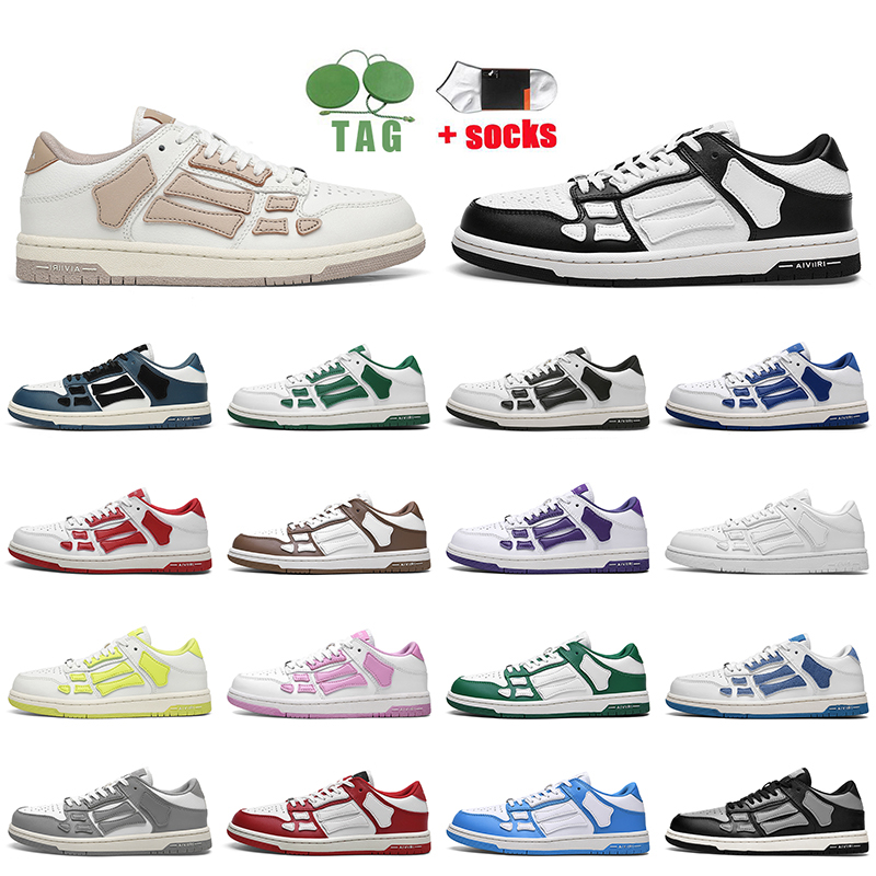 

Skel Top Low Shoes Women Mens White Black Loafers Designer Sneakers Gym Red Bone skeleton High Denim Bred Toe Pine Green Hyper Royal Court Purple Sports Trainers, C13 blue 36-44