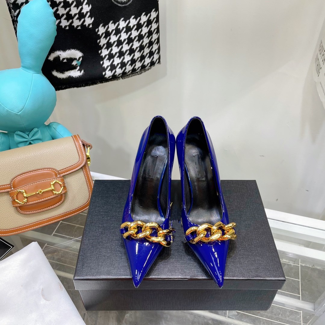 

Designer high heels dress shoes sneakers sneaker women luxury Glitter triple Patent leather suede 8cm party womens wedding shoes, Blue